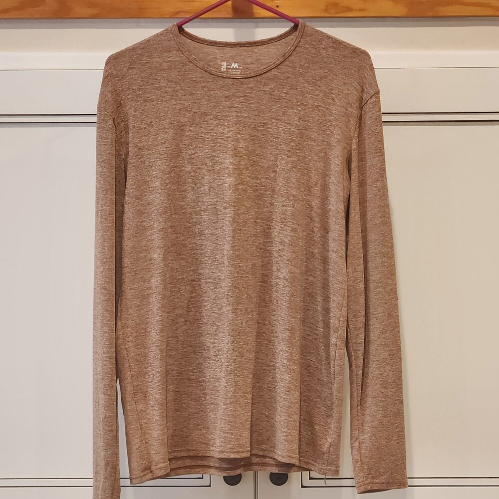 Brown medium long sleeve T-shirt
